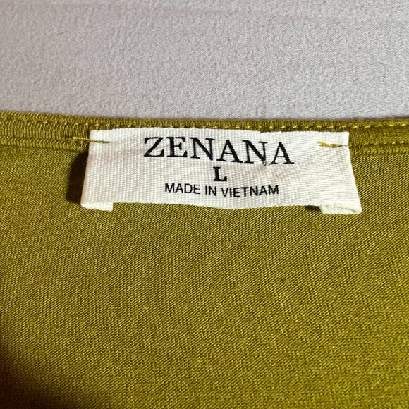 Zenana Tunic Tank Top Size L Mustard Yellow - Picture 6 of 6